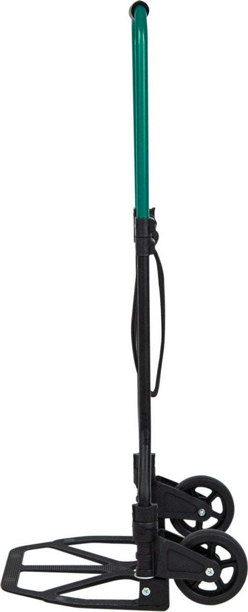 VONROC Steekwagen – Opvouwbaar – Draagplateau met antislip - Max. draagvermogen 80kg. - Incl. bagagespin