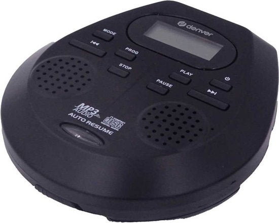 Denver Discman - Draagbare CD & MP3 speler - Anti shock - Ingebouwde speakers - Inclusief Oordopjes - CD, CD-R, CD-RW, MP3 - DMP395
