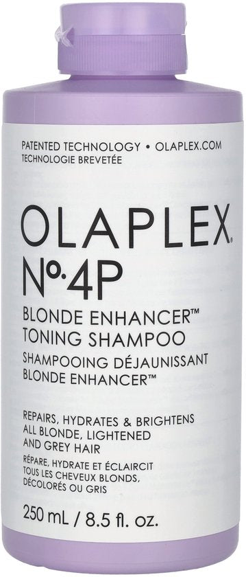 Olaplex No.4P Blonde Enhancer Toning Shampoo | 250 ml | Voor blonde en grijze haren