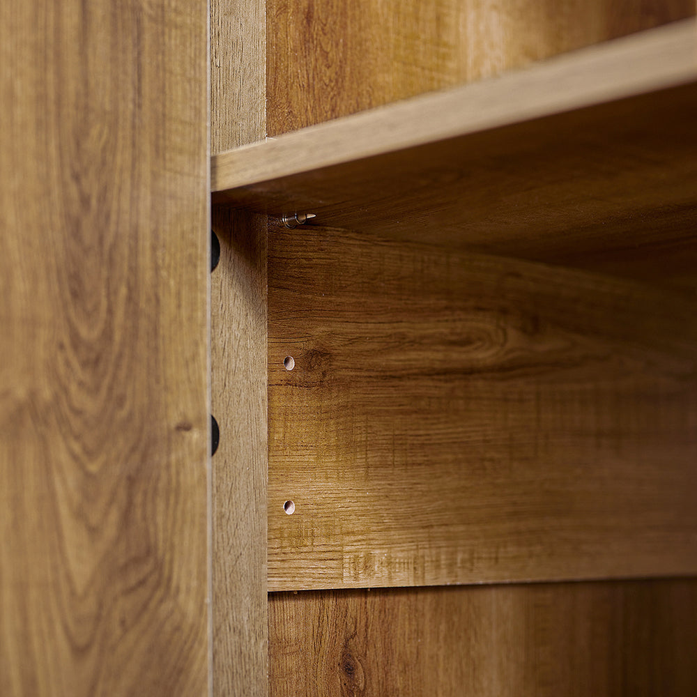 SoBuy Keukenkast op wielen - Dressoir - 2 Deuren + 3 Lades - Max. 75 kg - 113 x 69 x 106 cm - Modern