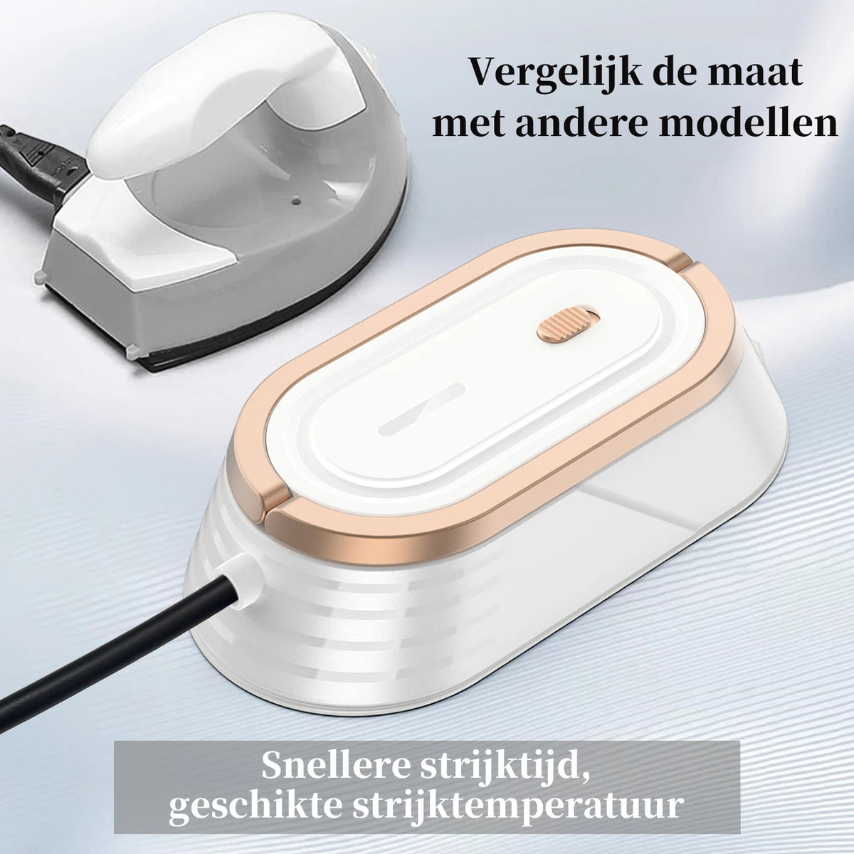 PANCERKA Draagbaar Strijkijzer - 18 sec Snelle Opwarming - 110-240 V - 5 Strijkstanden - Stoomfunctie - Compact - Reisformaat