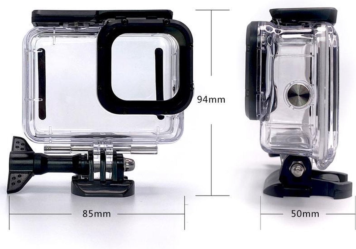 Garpex® Waterdichte Camera Case met 3 Kleuren Lens Filter - Exclusief geschikt voor GoPro HERO9 - Waterdicht tot 45m