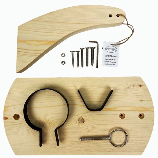 Ceruzo Hamhouder – Houten Hamstandaard met Metaal – Spaanse Ham 4–9 kg – 40x19x36 cm