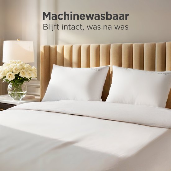 CozySense® Hoofdkussen - Set van 2 - 50x70 CM - Ademend Slaapkussen met Zachte Microvezel Hoes - Hotel Kussen - Pillow - Voor Zij-, Buik- en Rugslapers