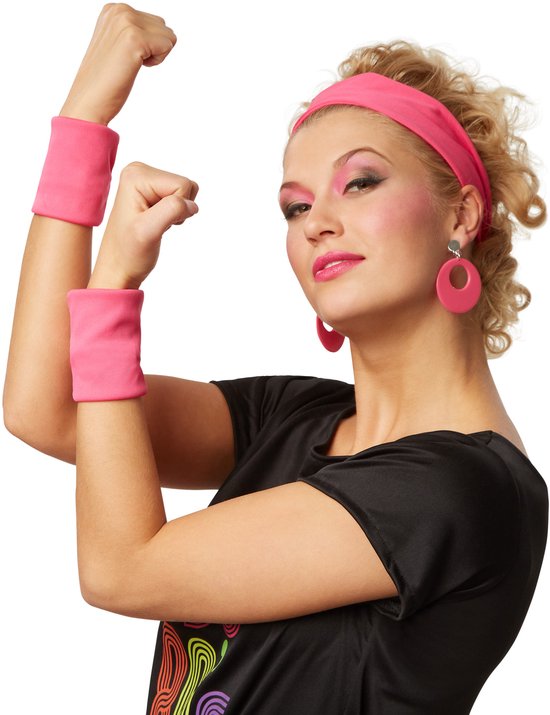 Dressforfun Vrouwenkostuum popsterretje uit de jaren 80 XXL - verkleedkleding kostuum halloween verkleden feestkleding carnavalskleding carnaval feestkledij partykleding - 301676