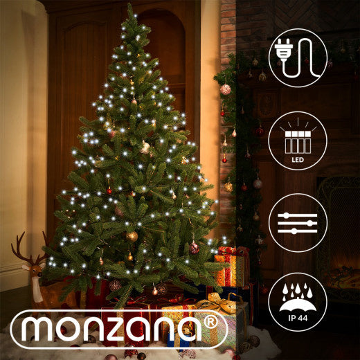 Monzana Lichtsnoer Kerst 600 LED´S - IP44 60m - Koud Wit