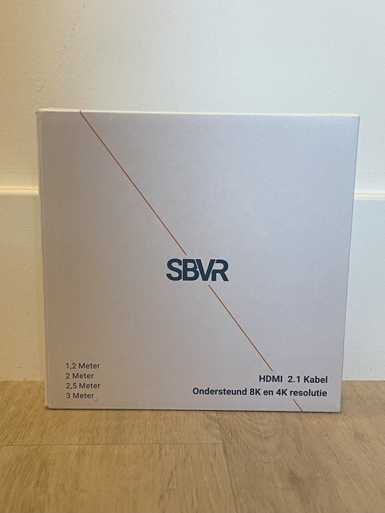 SBVR - HDMI Kabel 2.1 - 8K Ultra HD - 4K 120 Hz - Nylon HDMI kabel - 1,2 Meter