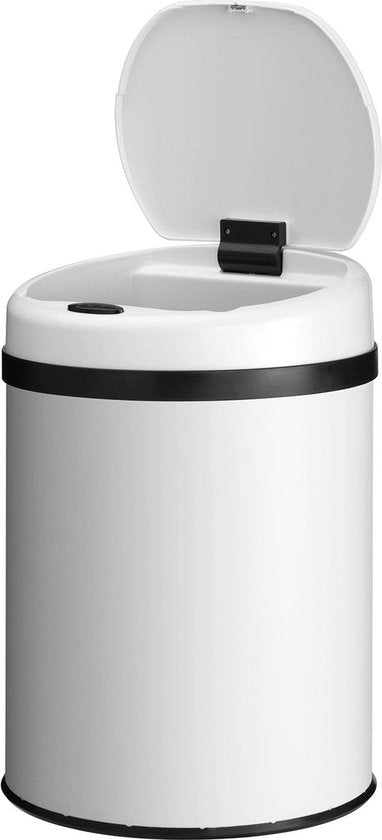 Automatische Prullenbak / Afvalemmer / Sensorprullenbak - 30 Liter - Wit - Rond