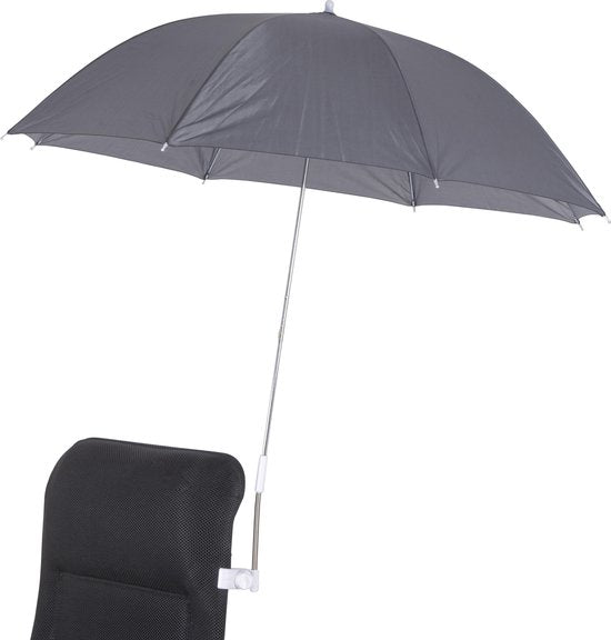 Bo-Camp - Stoelparasol - Universeel - Ø 106 cm - Grijs