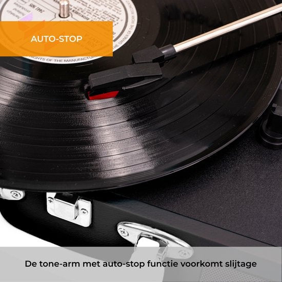 Denver Platenspeler - Ingebouwde Speakers - Incl. PC Software - Auto-stop - Retro - VPL120 - Zwart