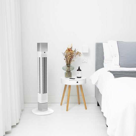 Slimme Torenventilator – Bladloos – Met App & Afstandsbediening – Timer – Energiezuinig – Princess 358275 – Wit