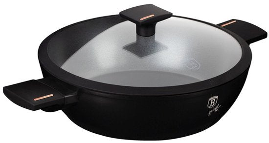 Diepe pan met deksel en titaniumcoating, 28 cm, Monaco Collection