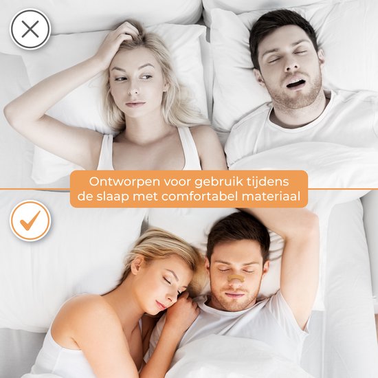 Nuvance Neusstrips 100 Stuks - Neuspleisters - Bruin - Anti Snurk Pleisters - Neusspreider - Snurken - Betere Ademhaling
