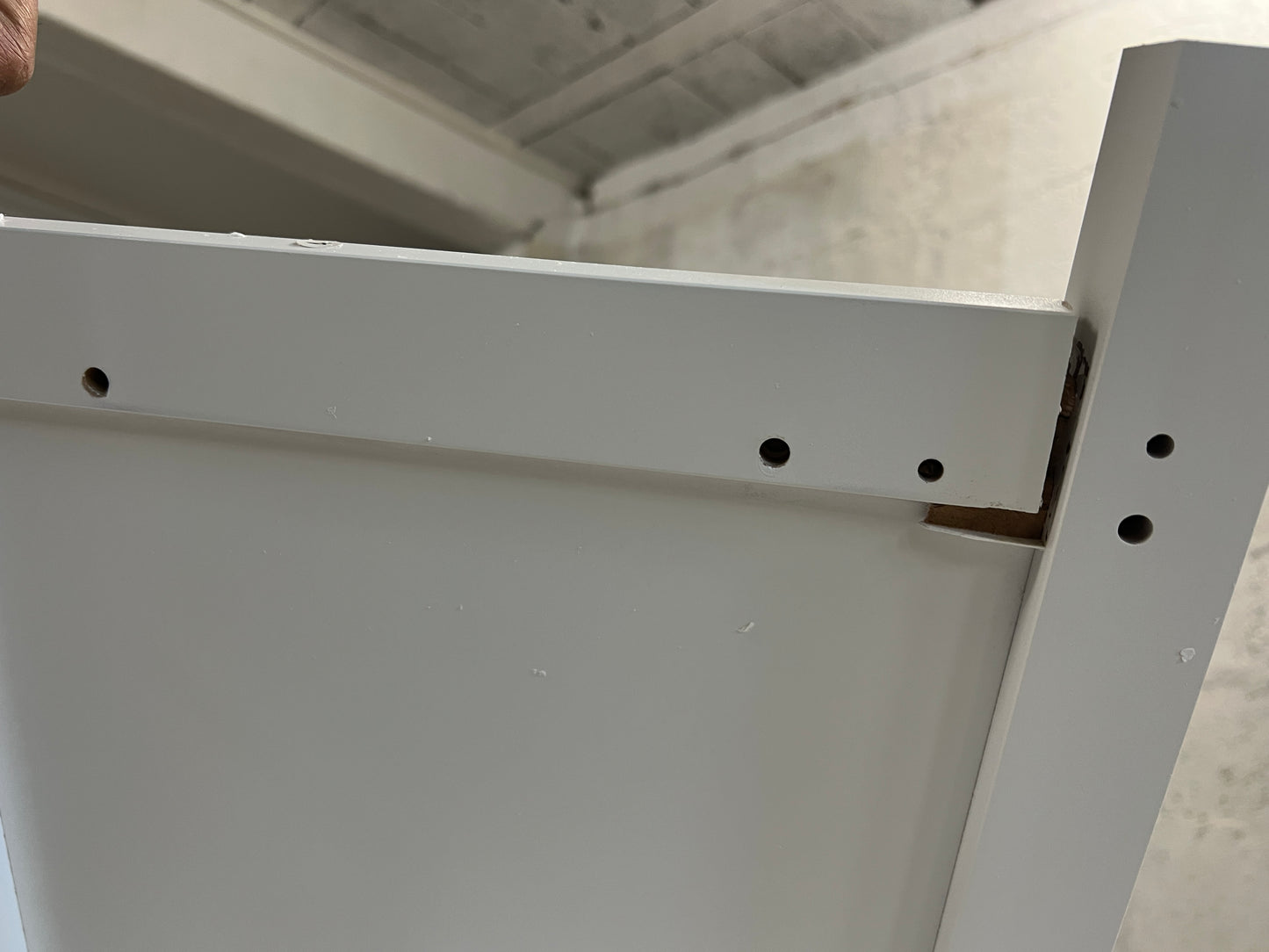 SoBuy Keukentafel met opbergplanken - 120 x 55 x 90 cm - Wit