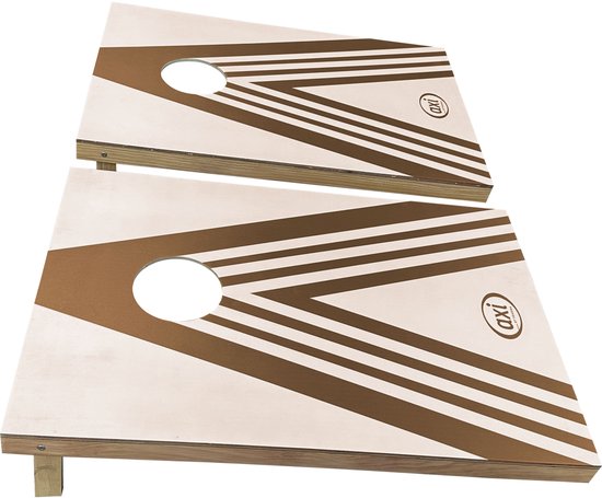 AXI Cornhole Set Plus 2 Borden 91 x 60 cm – Compact Bean Bag Werpspel voor Buiten en Binnen – Inclusief 8 Cornhole Zakjes en Draagtas – Houten Cornhole Bord met Opklapbare Poten – Tuinspel voor Kinderen en Volwassenen