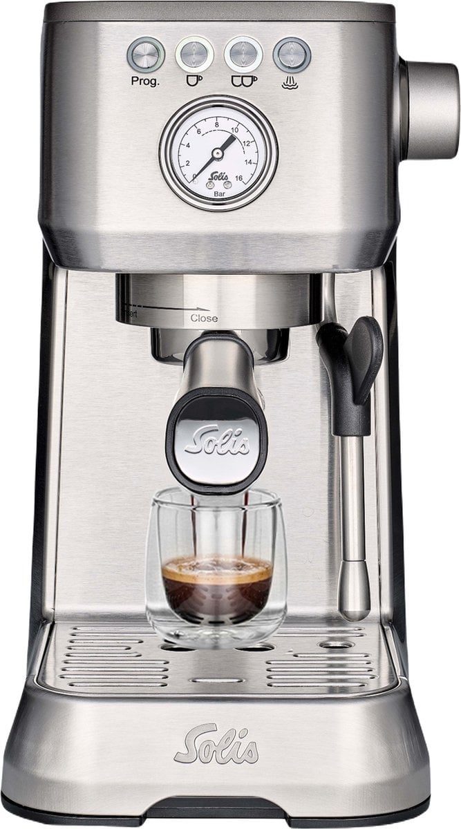 Solis Barista Perfetta Plus 1170 V2 – 1700W Piston Espresso Machine – Espresso & Cappuccino – Zilver
