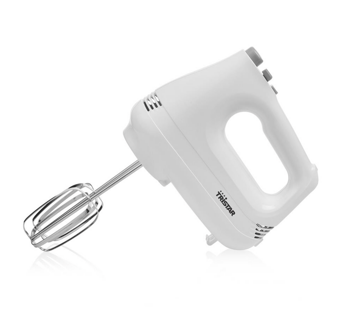 Tristar Handmixer MX-4202KL 6 Snelheden met Turbofunctie - 200W Motor - RVS Kloppers en Deeghaken - Wit