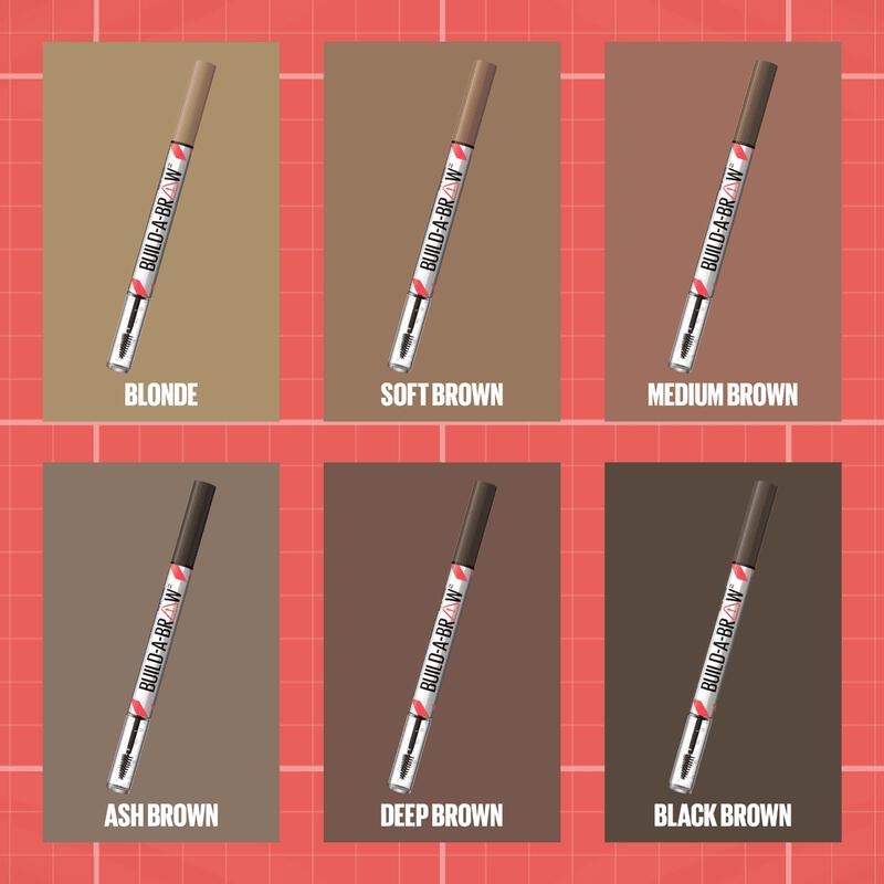 Maybelline Build-a-Brow 2-in-1 Wenkbrauwpen & Fixeergel - 250 Blonde - Waterproof - Tot 24 Uur