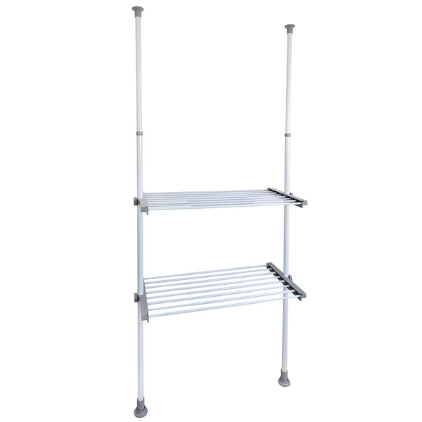 Wenko Herkules Twin Telescopisch Garderobesysteem Wit - 73-120 x 165-300 cm