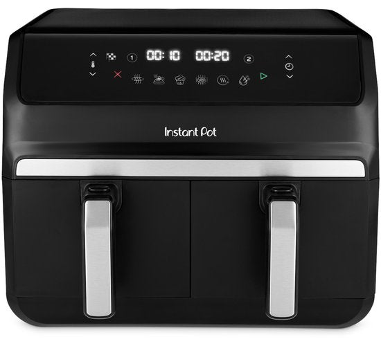 Instant Pot Vortex Dual Drawer 8L Airfryer – Dubbele Airfryer met 2x 4L Laden – SyncCook™ & SyncFinish™ – ClearCook – 8-in-1 – Tot 205°C – Vaatwasserbestendig