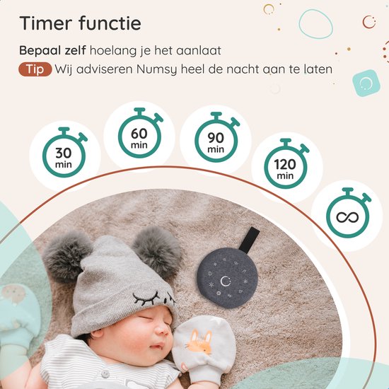 Numsy - Move White Noise Machine Baby - Witte Ruis Machine