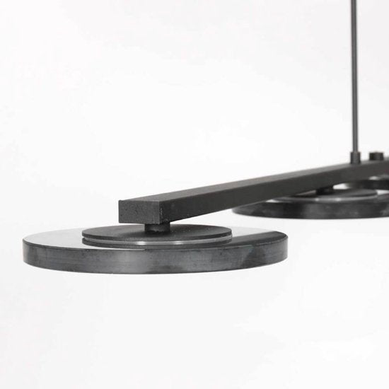 Steinhauer - hanglamp - Turound - zwart - glas metaal - design lamp - LED - 3512ZW