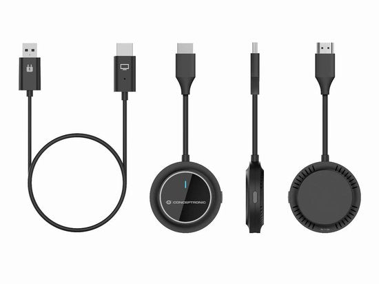 Conceptronic ATHERIC02B - Draadloze Beeldschermadapter - Draadloze HDMI verlengset 1080P - HDMI/USB - Volledige HD Dongle