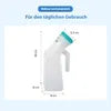 Safe Life Urinoir Voor Mannen – Voorzien Van Fluorescerende Schroefdop En Ergonomische Handgreep En Brede Opening – Voor Thuis En Onderweg – Transparant En Wit Plastic – Eén Liter