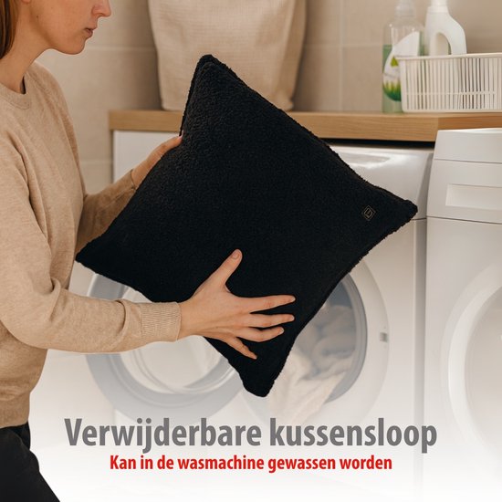 alpina Elektrisch Warmtekussen – Verwarmingskussen voor Nek en Schouders – 3 Warmtestanden – Automatische Uitschakeling – Wasbare Hoes – 60x62 cm – 100W