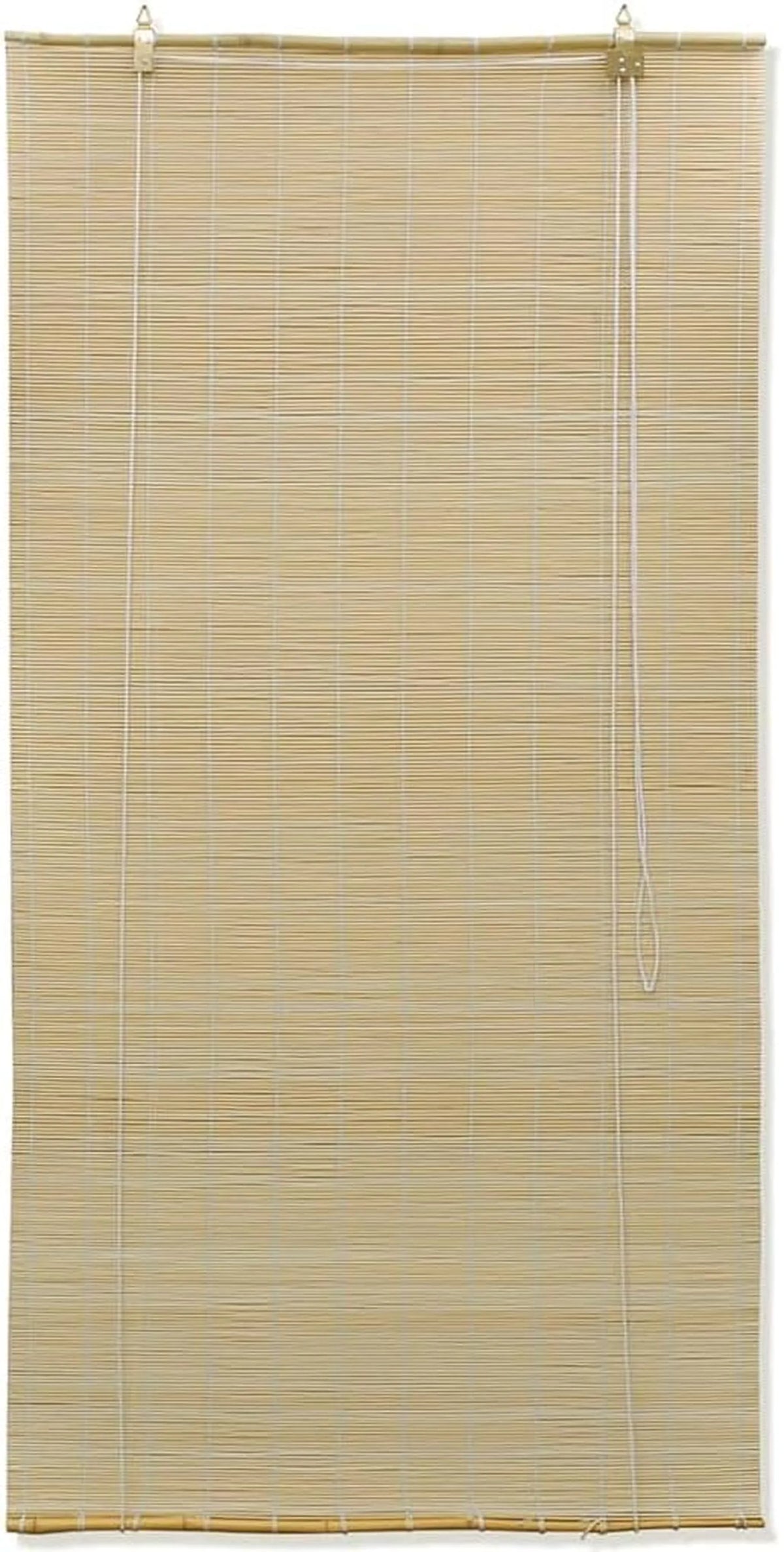 vidaXL Bamboe Rolgordijn - 80 x 220 cm - Naturel - Lichtfilterend en Privacyverhogend