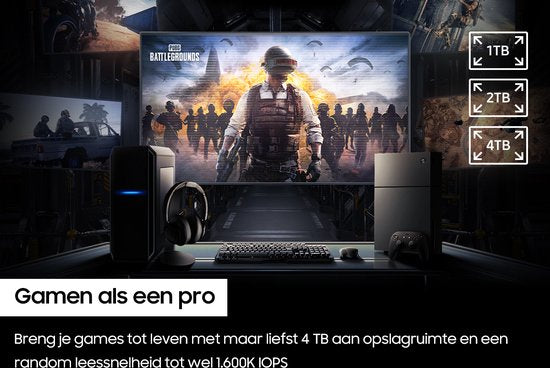 Samsung 990 PRO - Interne SSD - PCIe 4.0 - NVMe M.2 - 2 TB