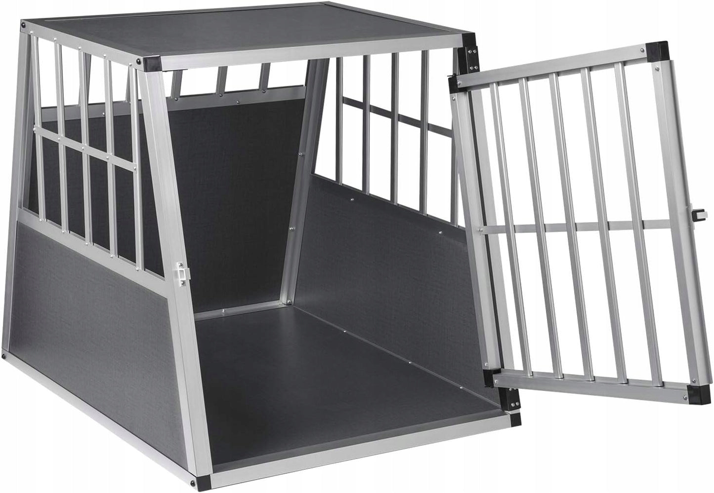 Eugad Aluminium Hondentransportbox XL - Zilver - 85 x 65 x 71 cm