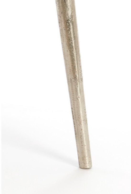 Light & Living Organische Bijzettafel Linos 67 x 49cm - Nikkel