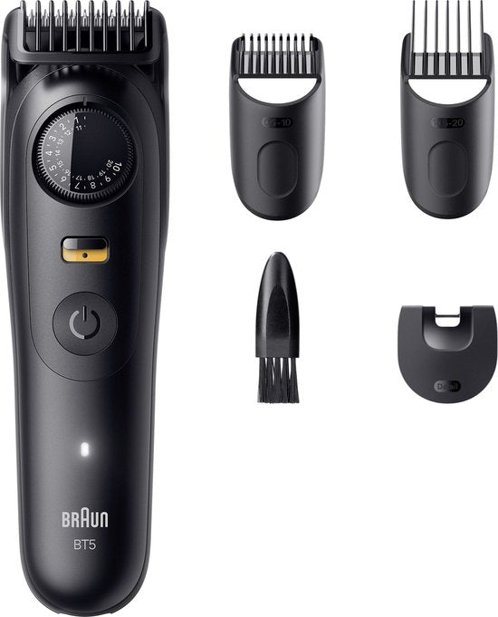 Braun Baardtrimmer Series 5 BT5520 + 4 Tools - 40 Lengtes - Scherp Scheerblad - Zwart