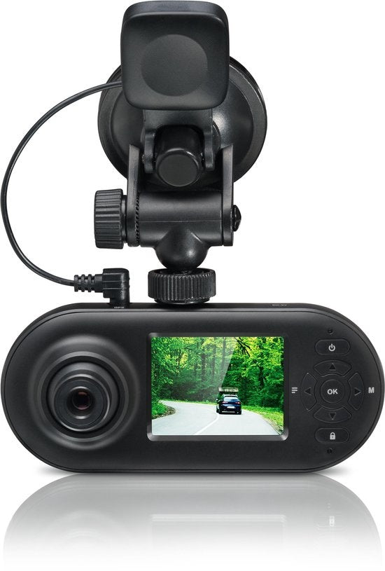 Dashcam MDC500GW - tweezijdige camera - G-sensor - GPS