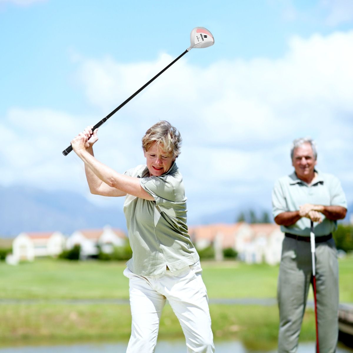 Coast Golfdriver voor Dames - 460 cc Aluminium Clubhoofd - Grafiet Shaft - Zwart en Zilver