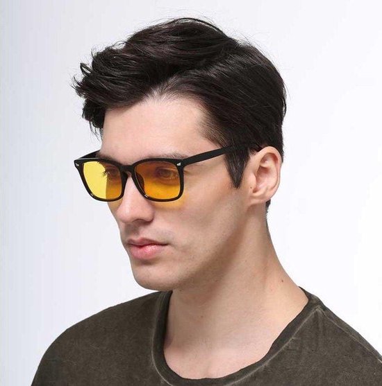 LC Eyewear Nachtbril - Computerbril - Avondbril - Blauw Licht Bril Zonder Sterkte - Nacht Bril voor Auto of motor - Beeldschermbril - Blue Light Glasses - Autobril