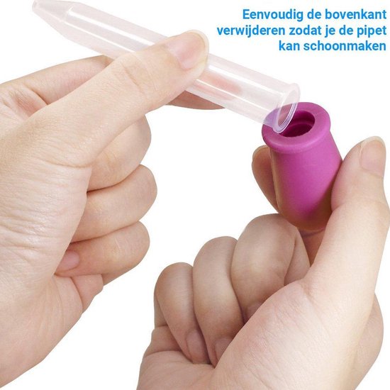 Saaf Pipet Set - Pipetflesje 5 ml - Druppelteller - Pipetten voor Vloeistoffen - 5 stuks en Kleuren