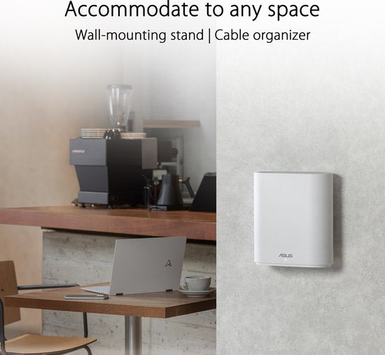 ASUS ExpertWiFi EBM68 - Mesh WiFi - Tri-band - Wi-Fi 6 - AX7800 - 1-Pack