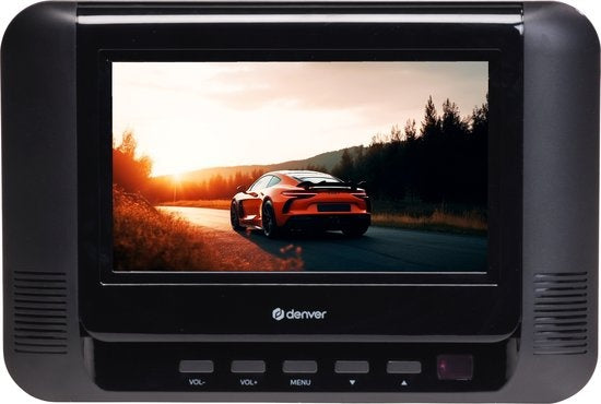 Denver Draagbare DVD Speler Auto - 7 inch - 2 schermen - Wintersport - Incl. Hoofdsteunhouder - USB - MTW793