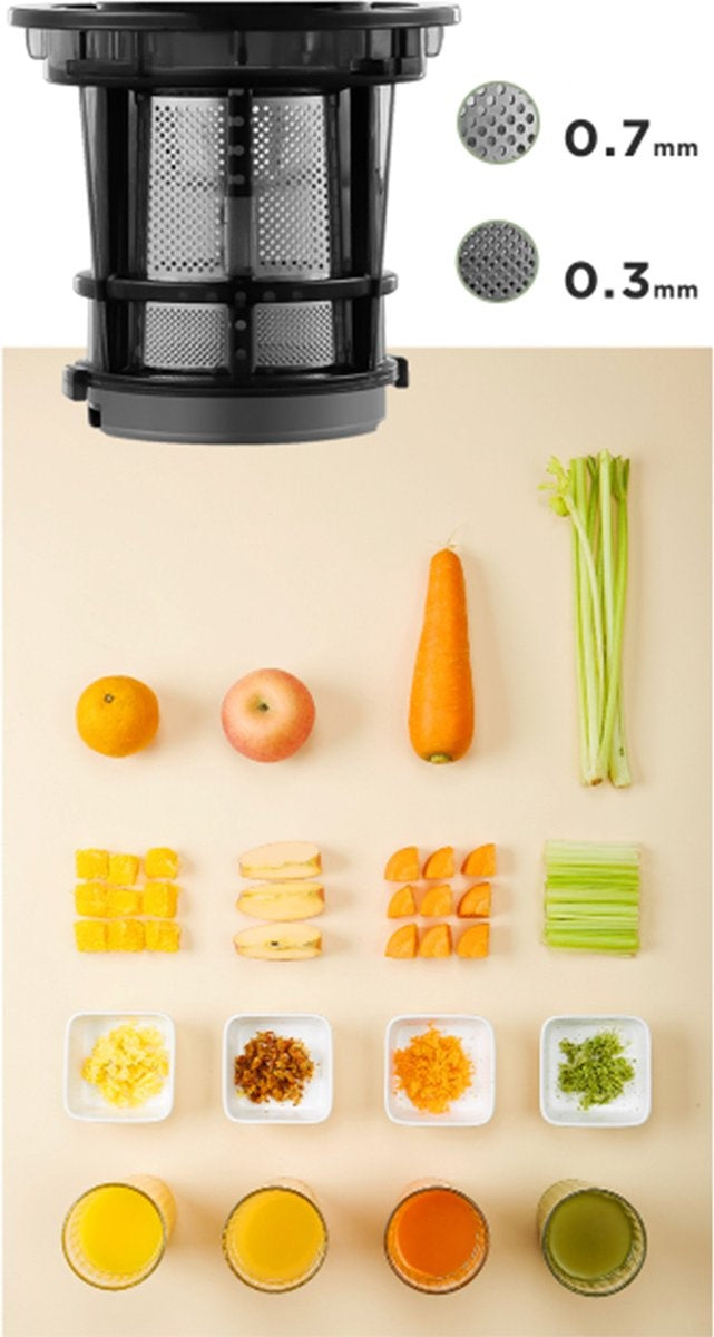 Ocina Mini Slowjuicer - Sapcentrifuge - Juicers - Zwart