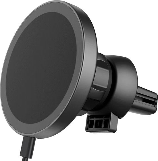 iSetchi Telefoonhouder - Qi Draadloze Oplader - 15 Watt Snellader - Ventilatierooster