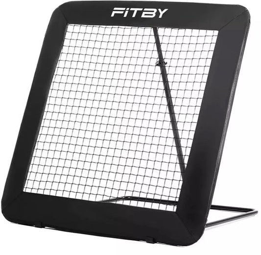 Fitby Voetbal Rebounder - Rebounder - Rebounder Trampoline - Bouncer - Kickback - 100x100CM - Zwart