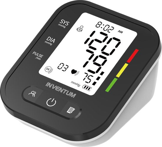 Inventum BDA435 - Bloeddrukmeter bovenarm - Hartslagmeter - Manchet 22 tot 42 cm - Volautomatisch - Onregelmatige hartslag - Inclusief batterijen