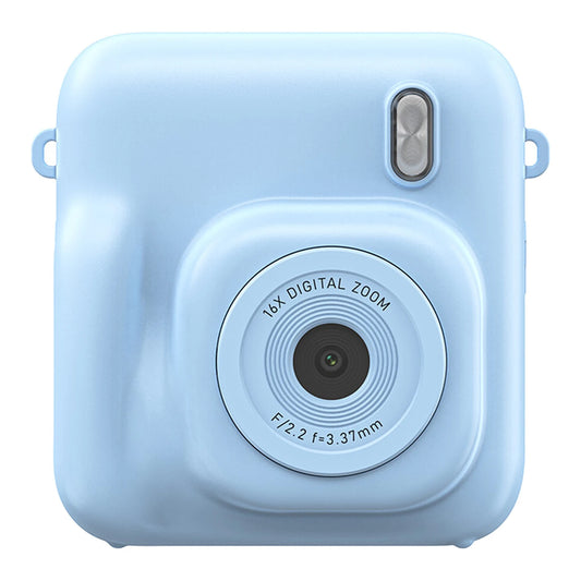 Songdian Kindercamera met Directe Print DC506 - Blauw - 48 MP - Dubbele Camera - LED-flitser - Ook als Webcam