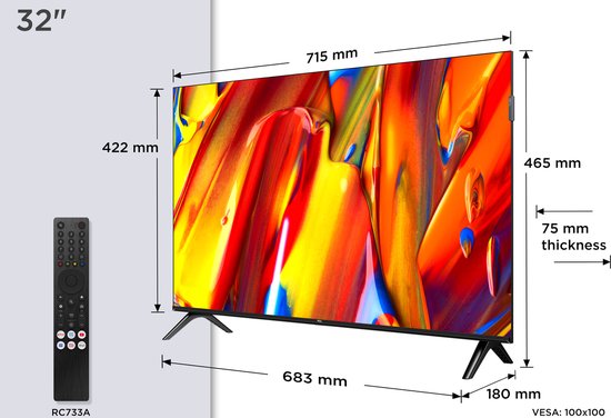 TCL 32V5C - 32 inch - Full HD QLED - 2025 - Smart TV