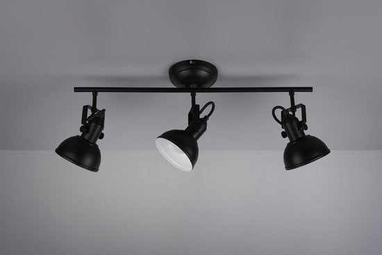 REALITY GINA - Spot - Zwart mat - excl. 3x E14 40W