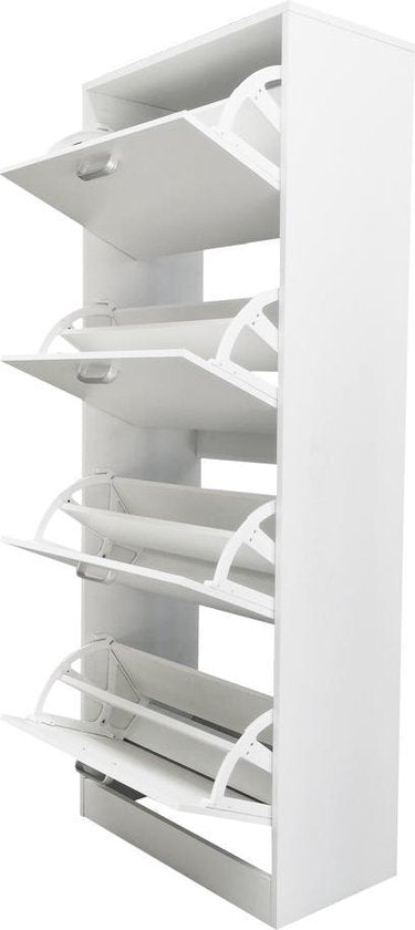 VDD - Schoenenkast - 30x60x148 - Kleur: Wit