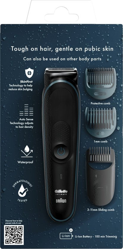 Gillette Intimate Trimmer - Intieme Zone Trimmer en Bodygroomer Voor Mannen - voor de Schaamstreek
