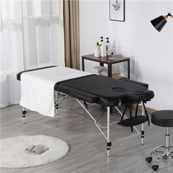 Yaheetech Professionele Massagebank 3-delig Opvouwbaar met Hoofdsteun, Armsteun en Rugleuning Aluminium